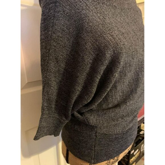 🌸3/$15🌸Charcoal Wide Neck Sweater Elbow Length Sleeves sz S - Picture 4 of 5